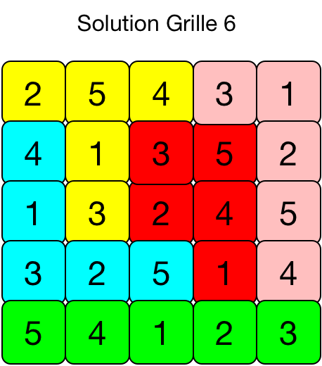 color sudoku 5x5