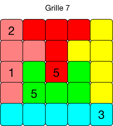 color sudoku 5x5